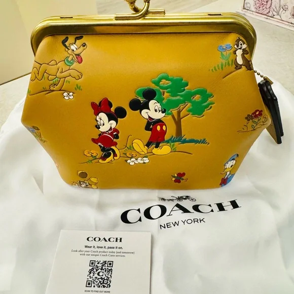 NWOT - Coach - Kisslock 14 - Mickey and Friends - Honey Brown - Picture 6 of 6